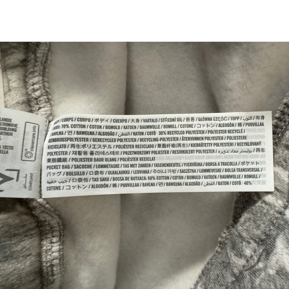Hollister Relaxed‎ Jogger Men L Soft Camo Fleece Zipper Pocket Sweatpants NEW - Picture 5 of 8